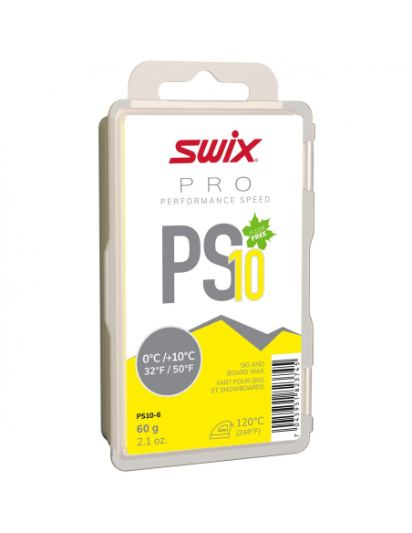 Swix PS10 Yellow, 0Â°C/+10Â°C, 60g